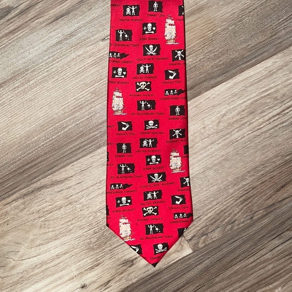 Eric Hulch for Alynn Neckwear Tie “Pirate Flags”